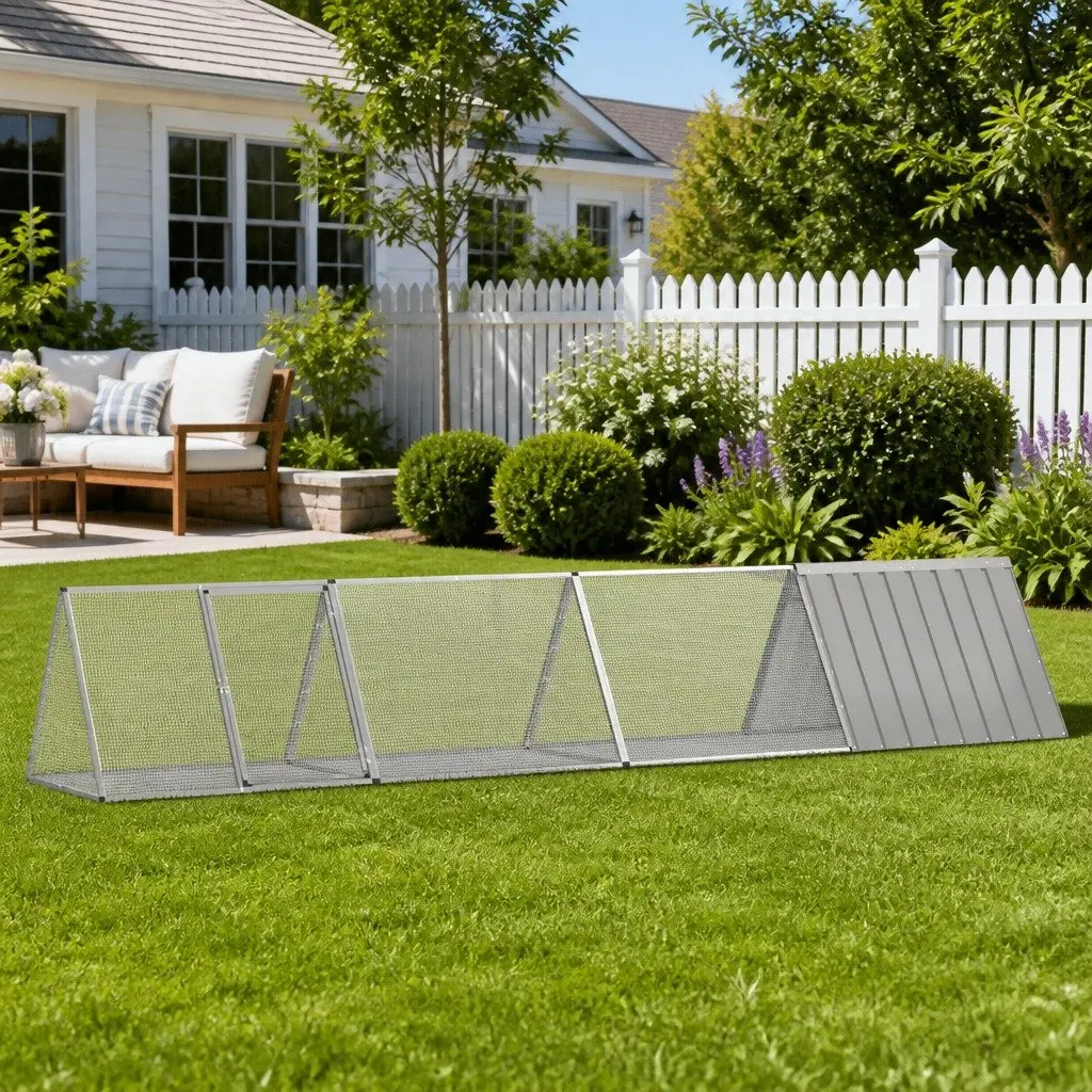 Outdoor Rabbit Cage with Expandable Playpen