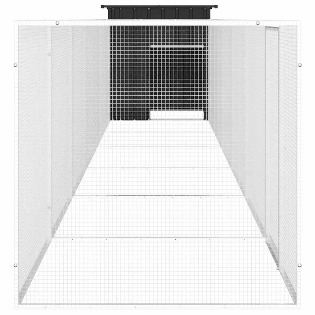 Anthracite Steel Chicken Cage for Small Animals