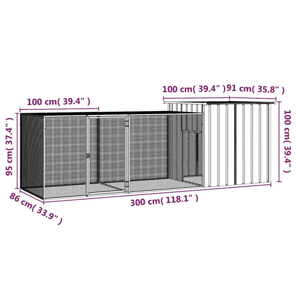 Galvanised Steel Chicken Cage for Small Animals