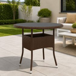 Sturdy Round Garden Table Ø80cm for Outdoor Dining