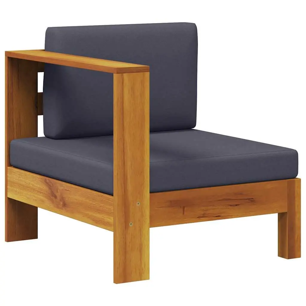Outdoor Middle Sofa Section with Armrest in Grey