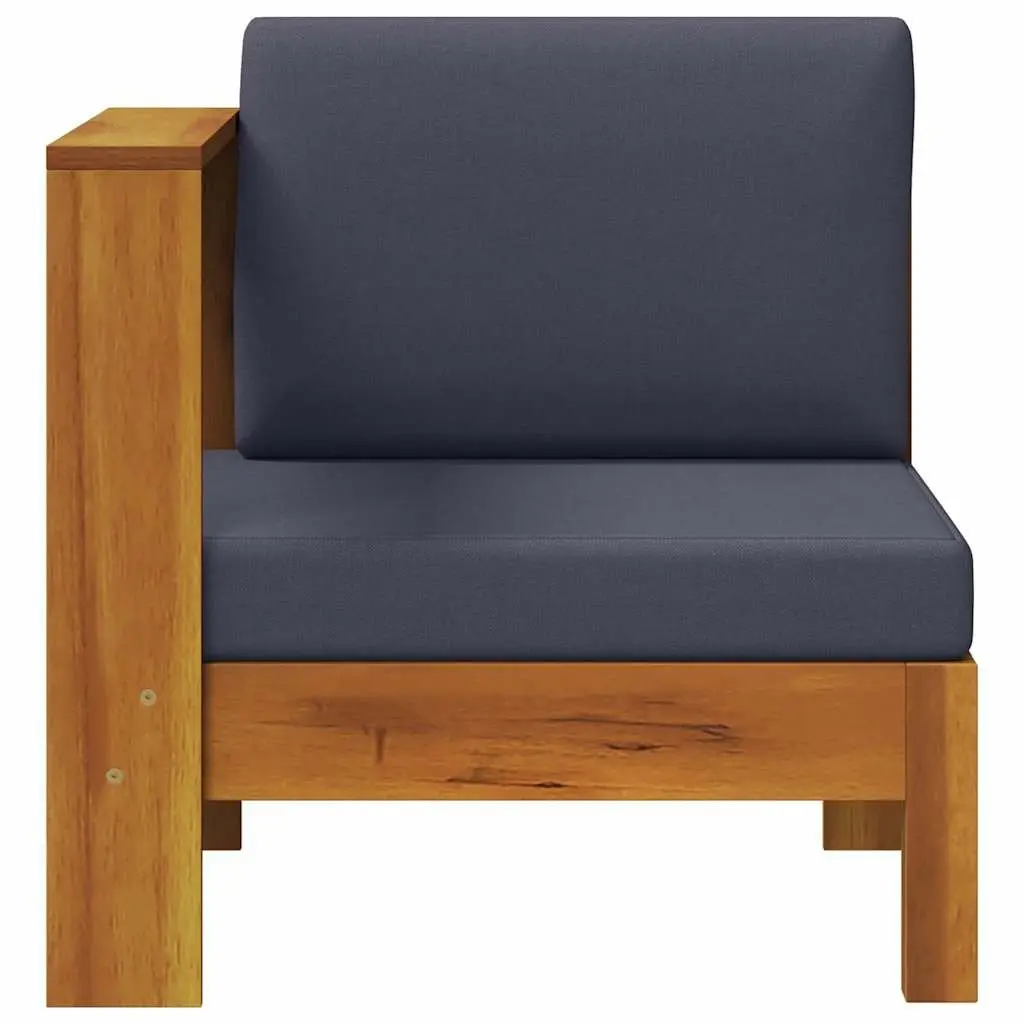 Outdoor Middle Sofa Section with Armrest in Grey