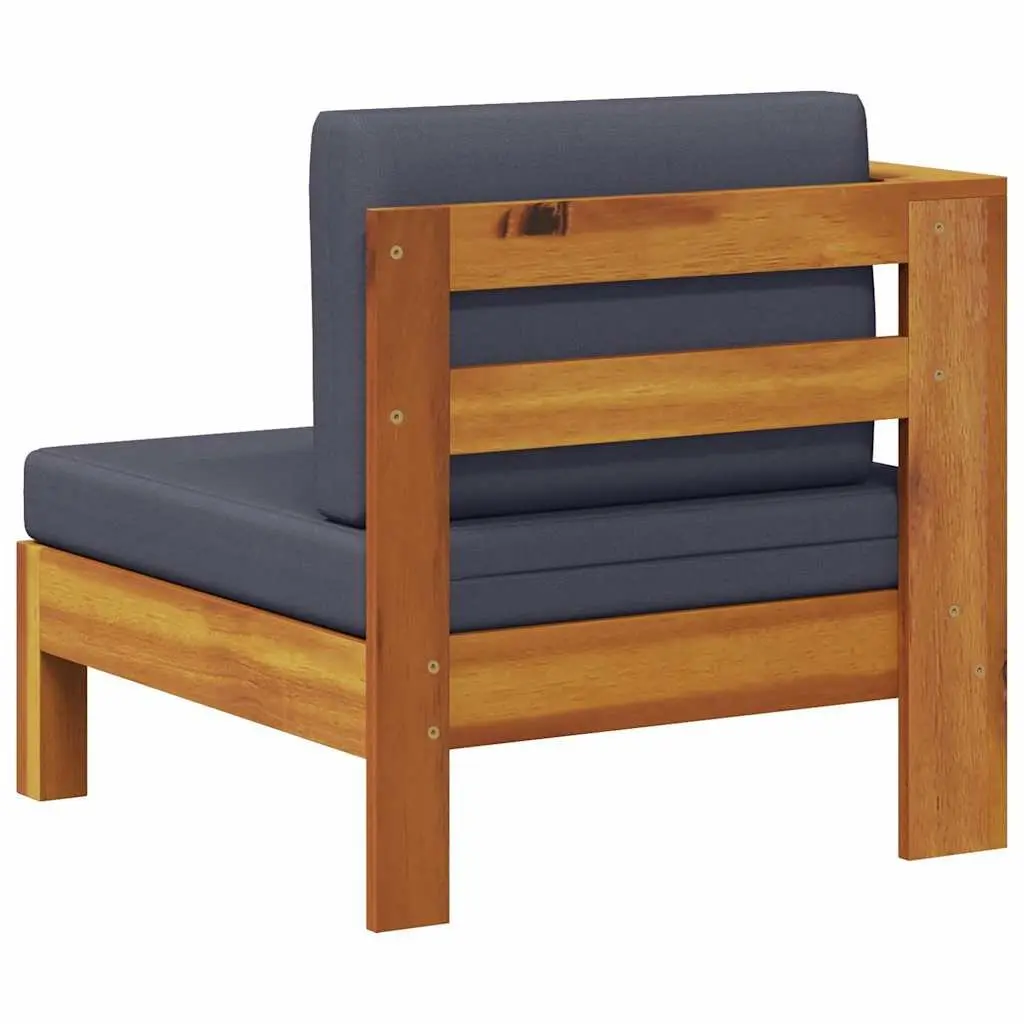 Outdoor Middle Sofa Section with Armrest in Grey