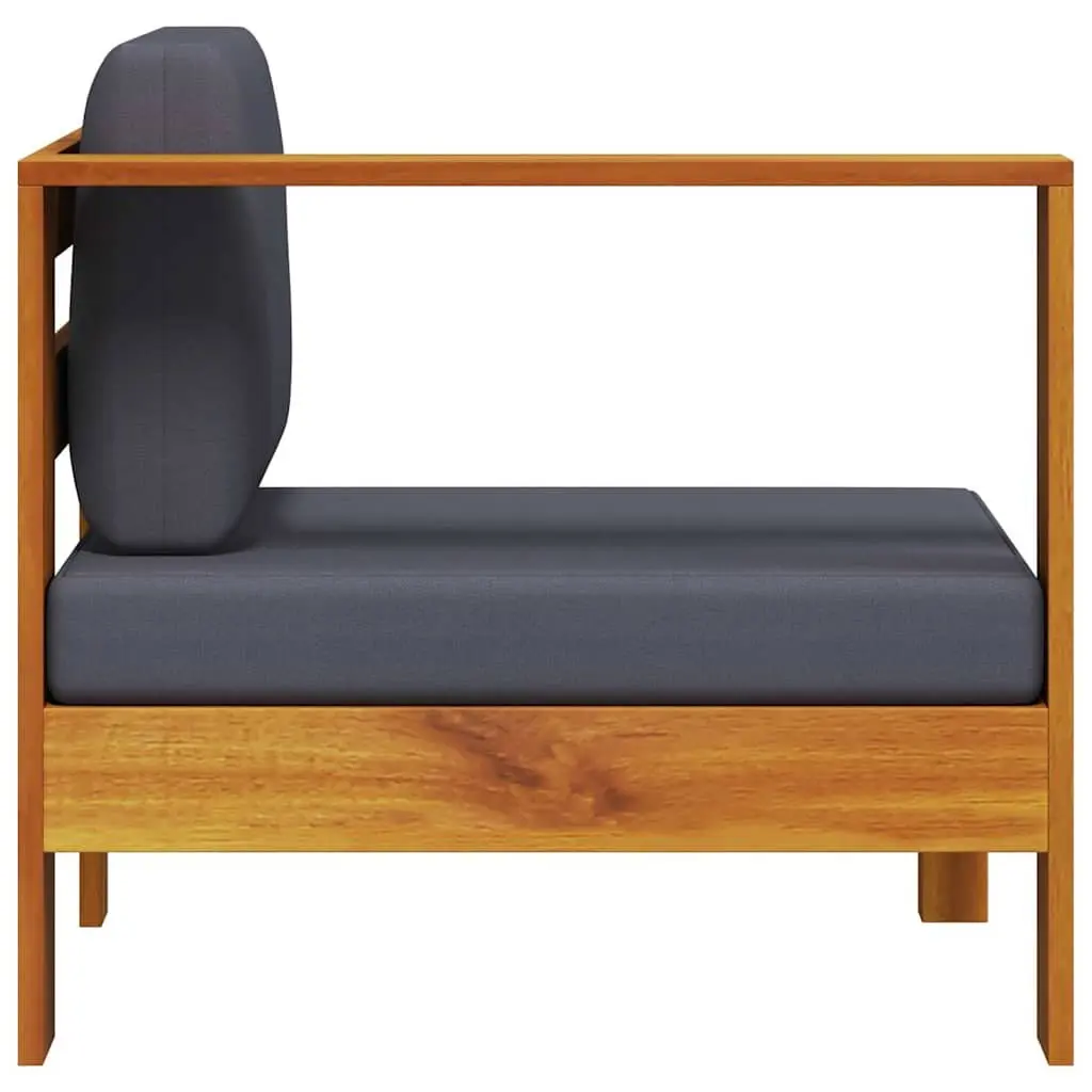 Outdoor Middle Sofa Section with Armrest in Grey