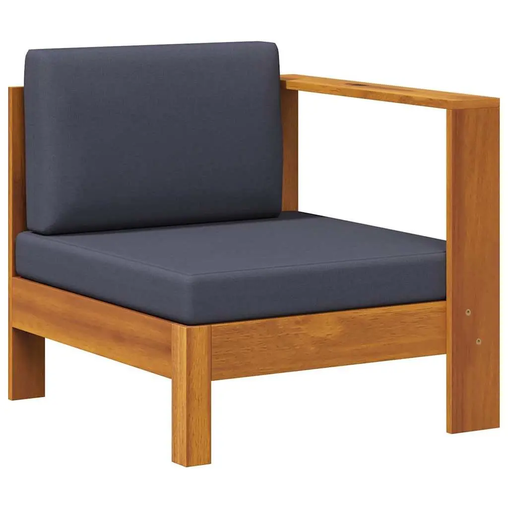 Outdoor Sectional Sofa Unit with Armrest in Grey