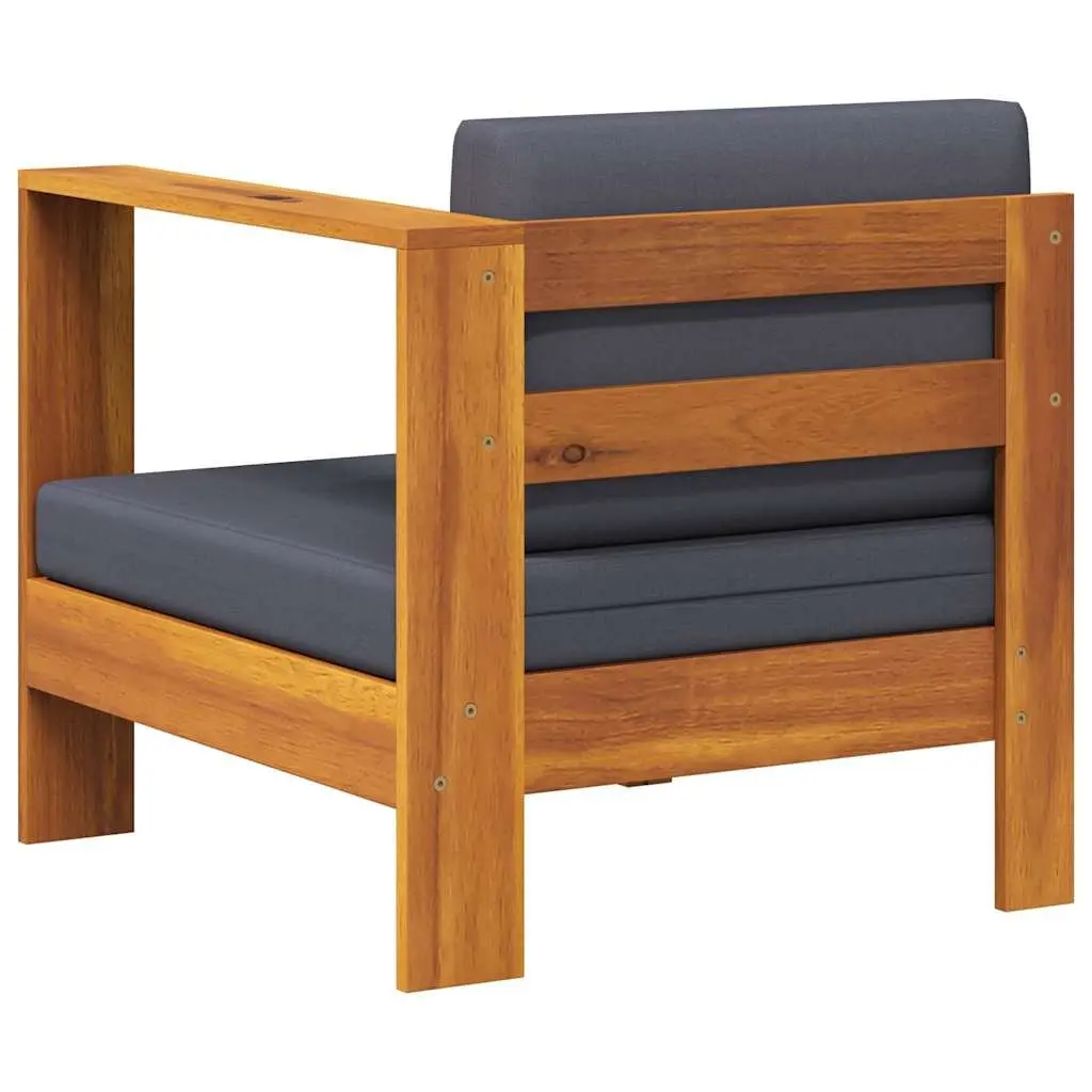 Outdoor Sectional Sofa Unit with Armrest in Grey