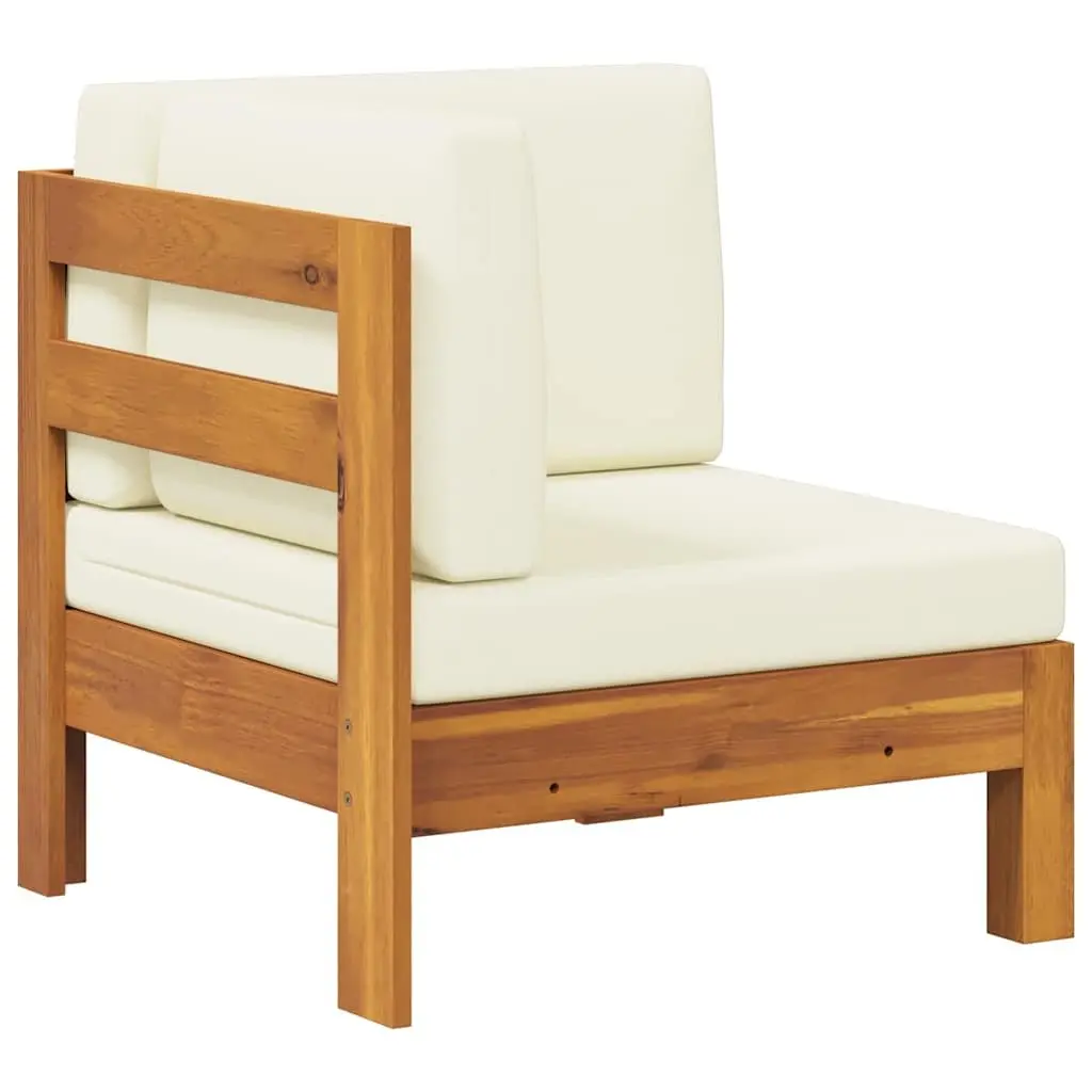 Outdoor Corner Sofa with Cream Cushions