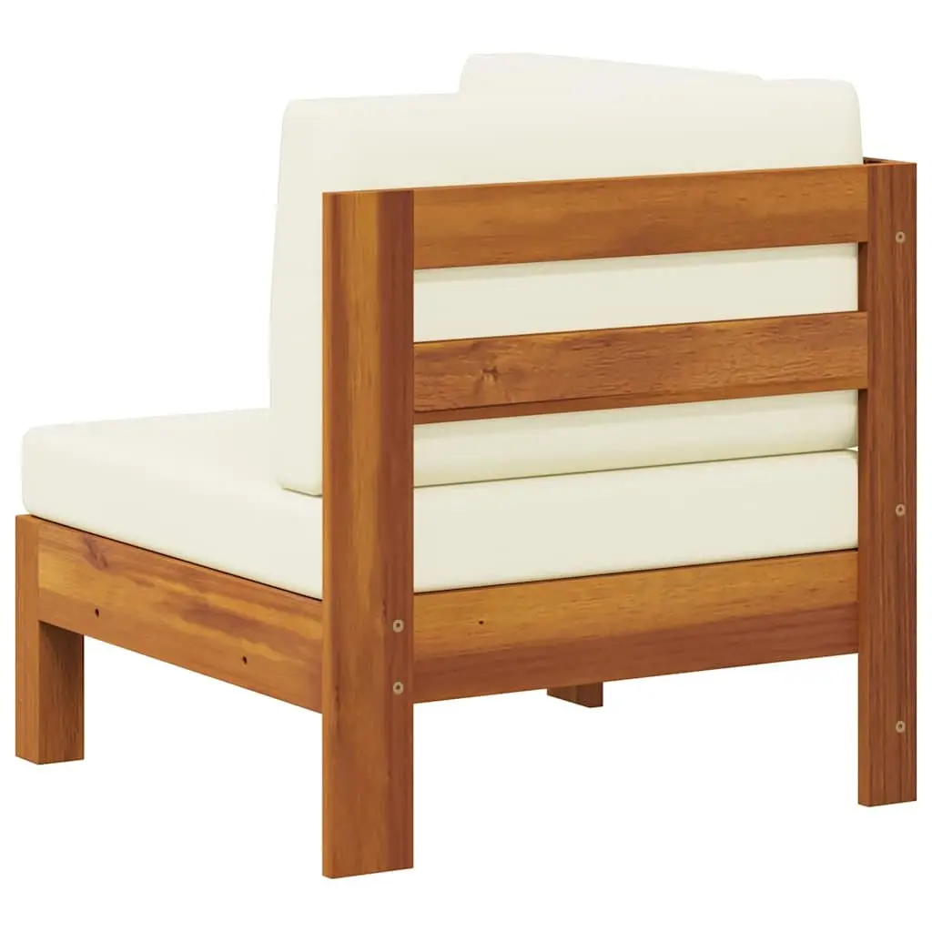 Outdoor Corner Sofa with Cream Cushions