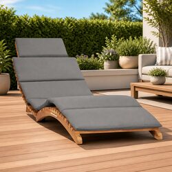 Sturdy Wooden Folding Sun Lounger for Relaxation