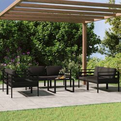 Quality 7 Piece Modular Garden Lounge Set with Cushions