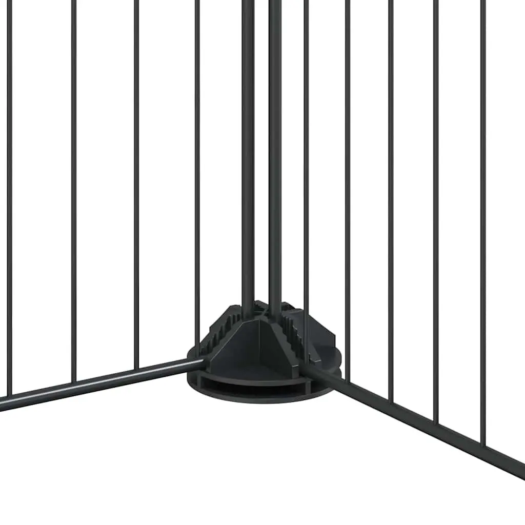 Pet Cage Powder-coated Steel 35x35 cm Black 44 Panel Modular Small Animal Habitat