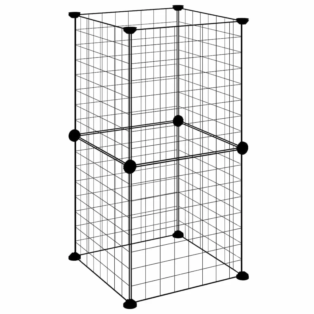 8-Panel Small Animal Cage for Secure Play