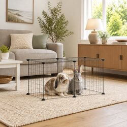 Premium 8-Panel Small Animal Playpen for Pets 35x35 cm