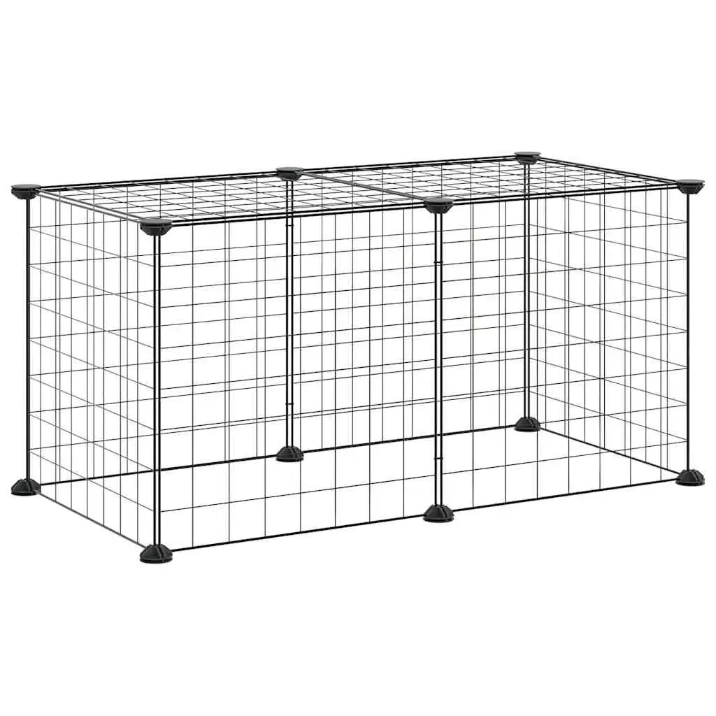 8-Panel Small Animal Playpen for Pets 35x35 cm