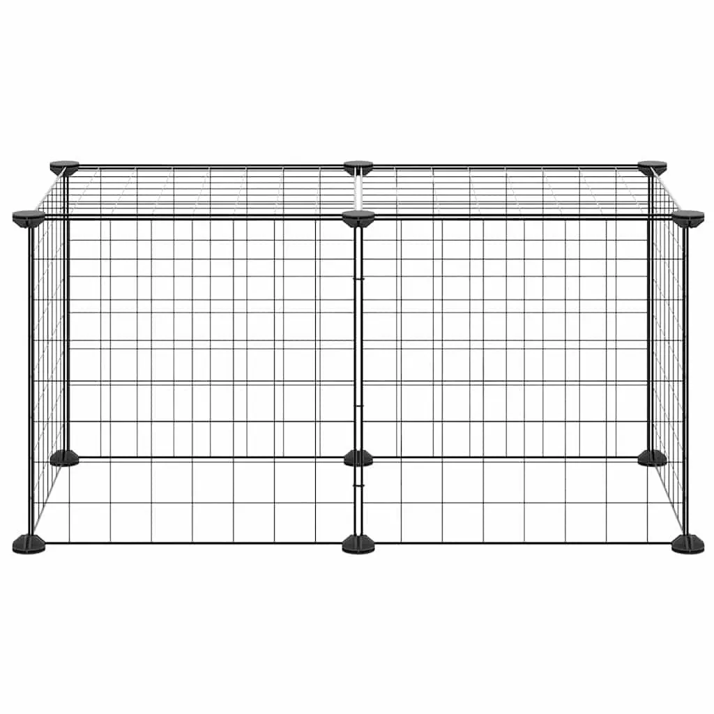 8-Panel Small Animal Playpen for Pets 35x35 cm