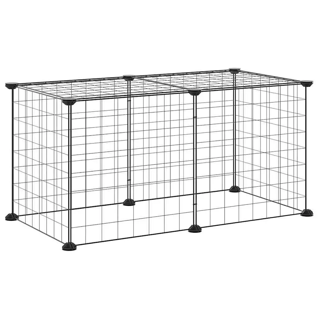 8-Panel Small Animal Playpen for Pets 35x35 cm
