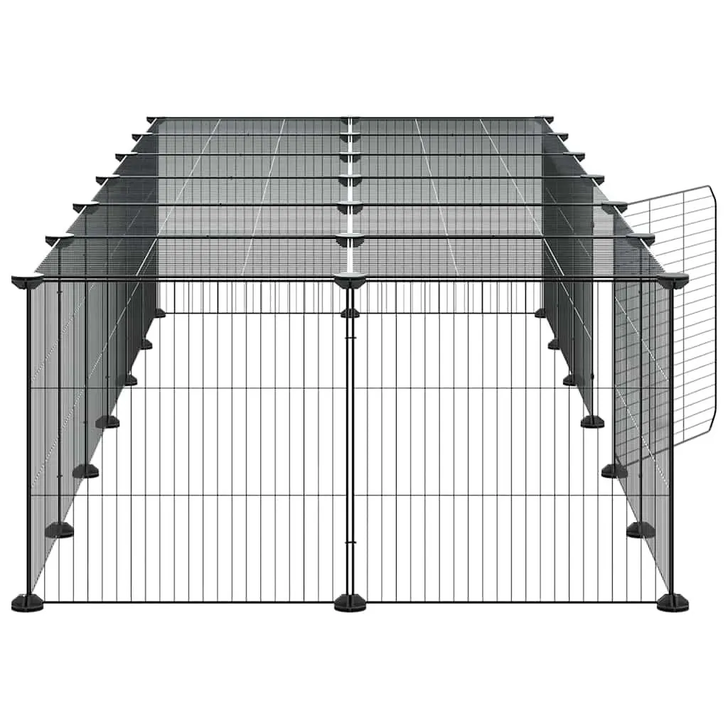 Modular Pet Cage with 28 Panels for Small Animals
