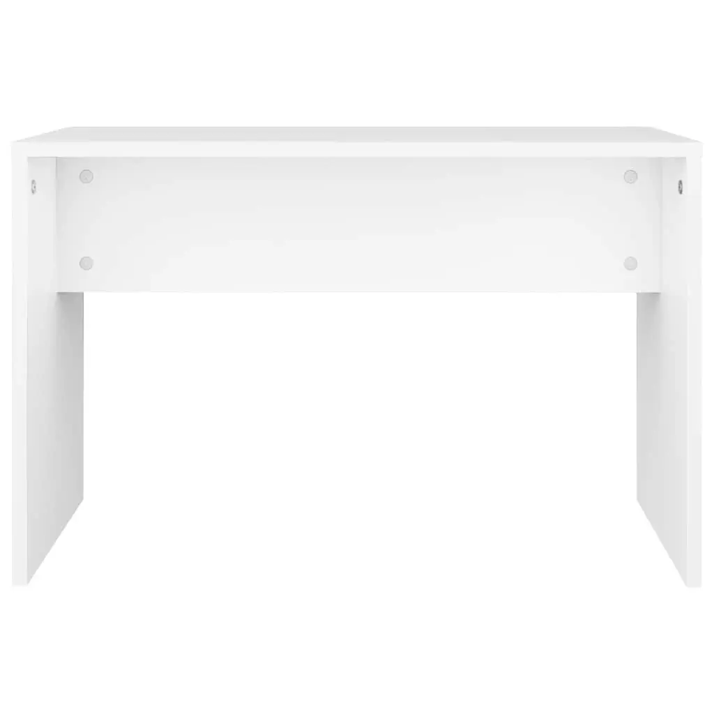 White Dressing Table Set with Vanity Mirror and Stool