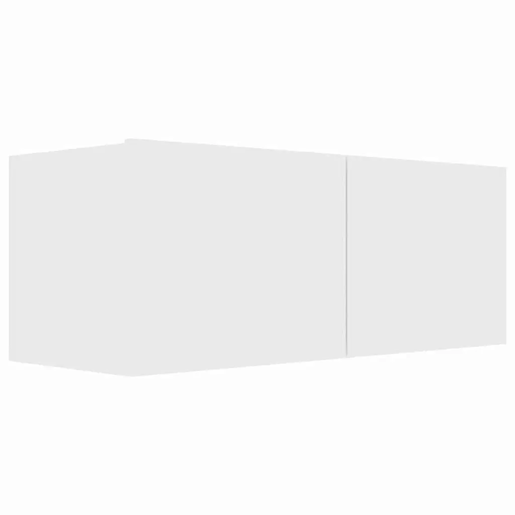 White Engineered Wood TV Cabinet Set 6 Piece