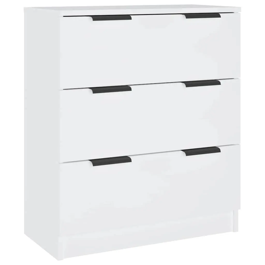 3 Piece Sideboard Buffet Cabinet White Storage Furniture Display Stand Organiser