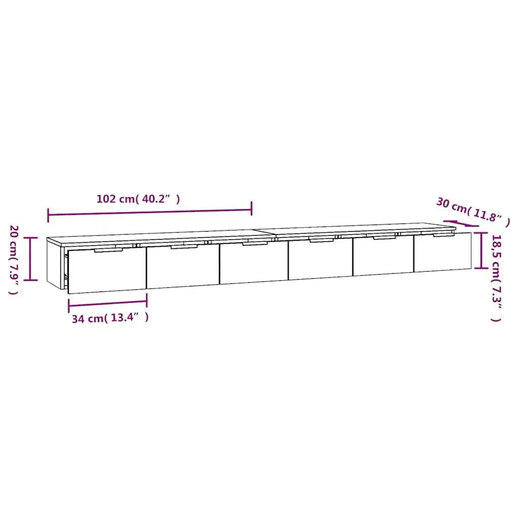 White Floating Wall Cabinets for Storage
