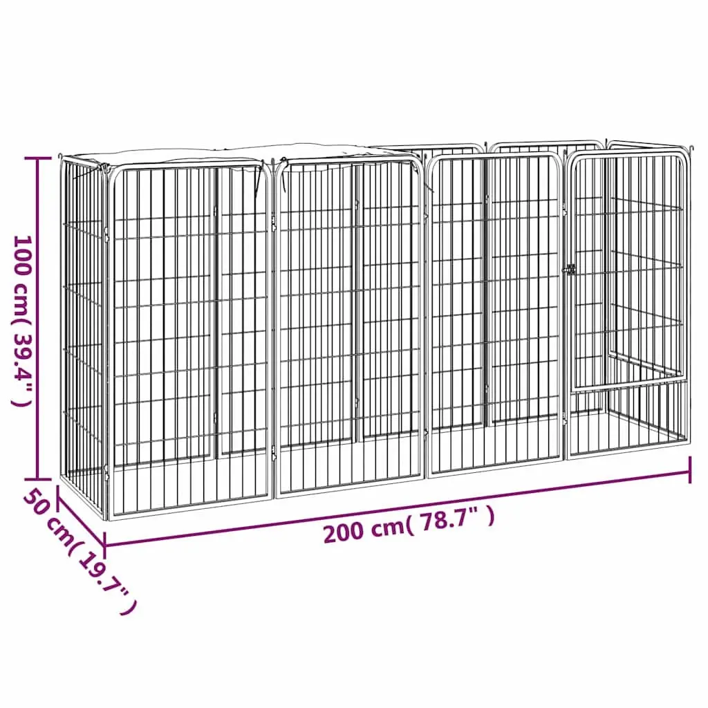 10-Panel Dog Playpen for Outdoor Use