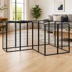 Durable 14-Panel Dog Playpen for Outdoor Exercise