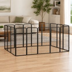 Heavy-Duty 16-Panel Dog Playpen for Secure Exercise