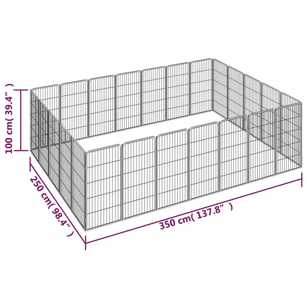 24-Panel Dog Playpen for Secure Outdoor Exercise