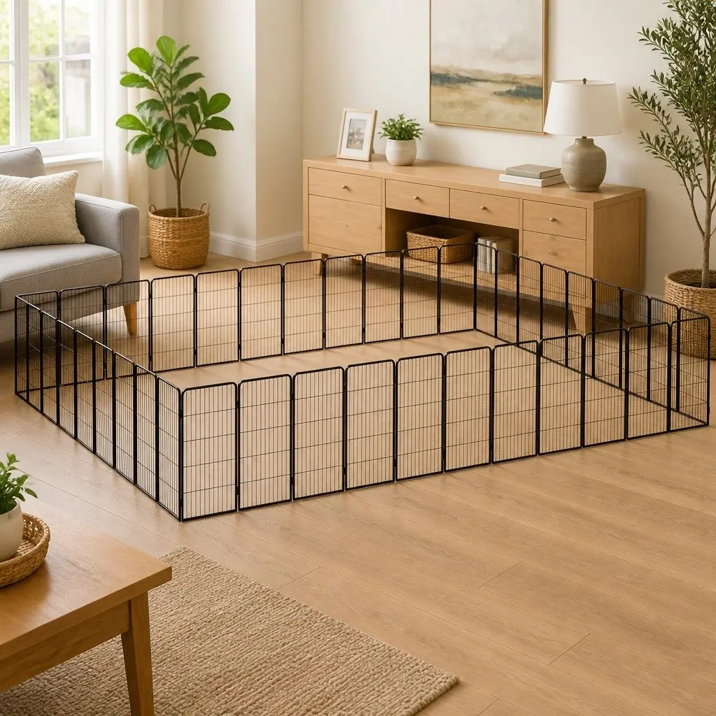 Outdoor Dog Playpen with 40 Panels