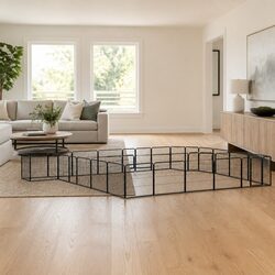 Heavy-Duty 24-Panel Dog Playpen for Safety and Durability