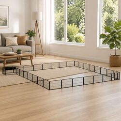 Durable 32-Panel Dog Playpen 100x50cm for Outdoor Use
