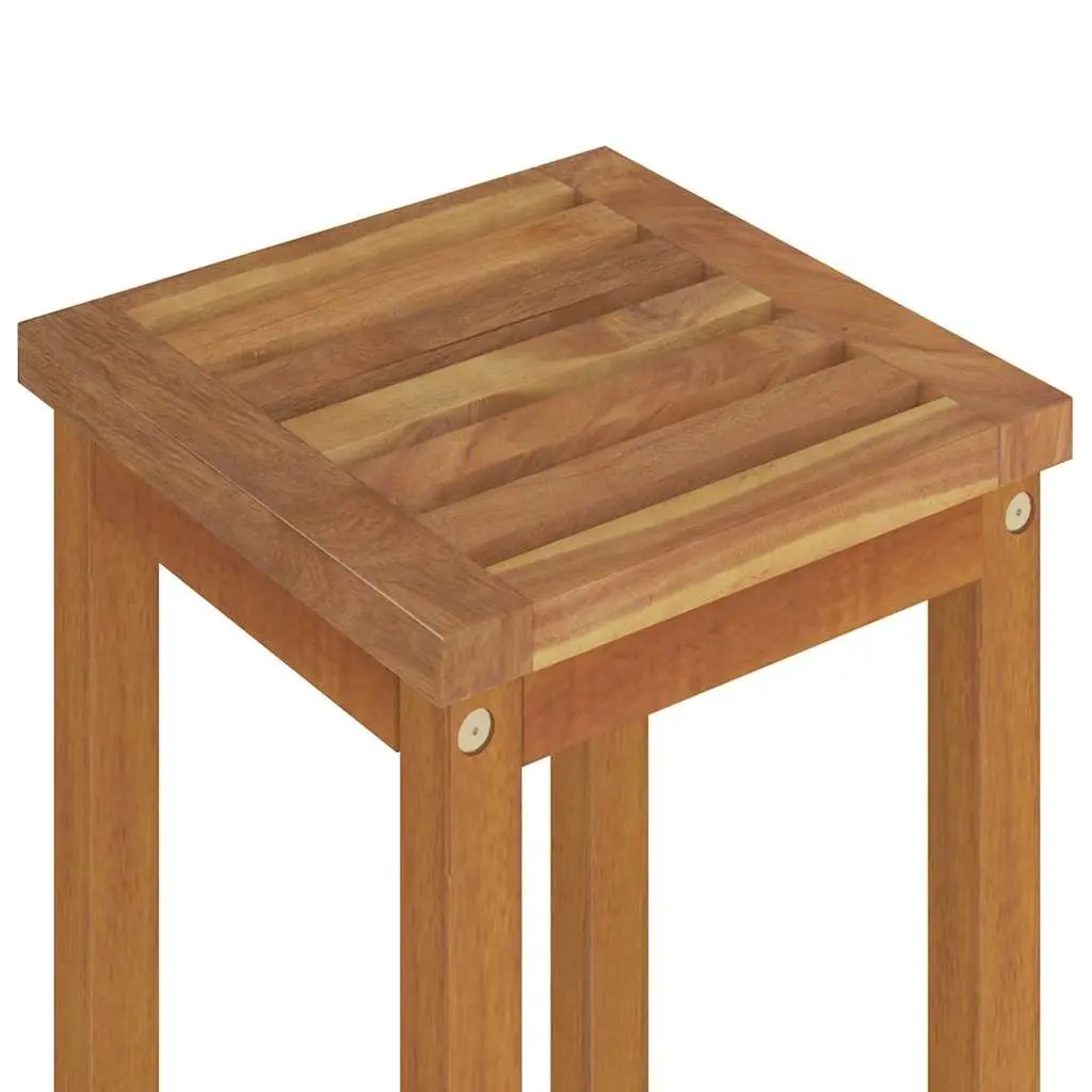 5 Piece Outdoor Bistro Bar Set in Brown Acacia Wood