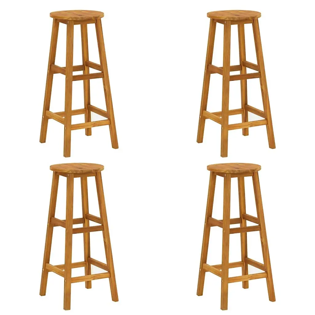 5 Piece Garden Bar Set with Solid Wood Construction