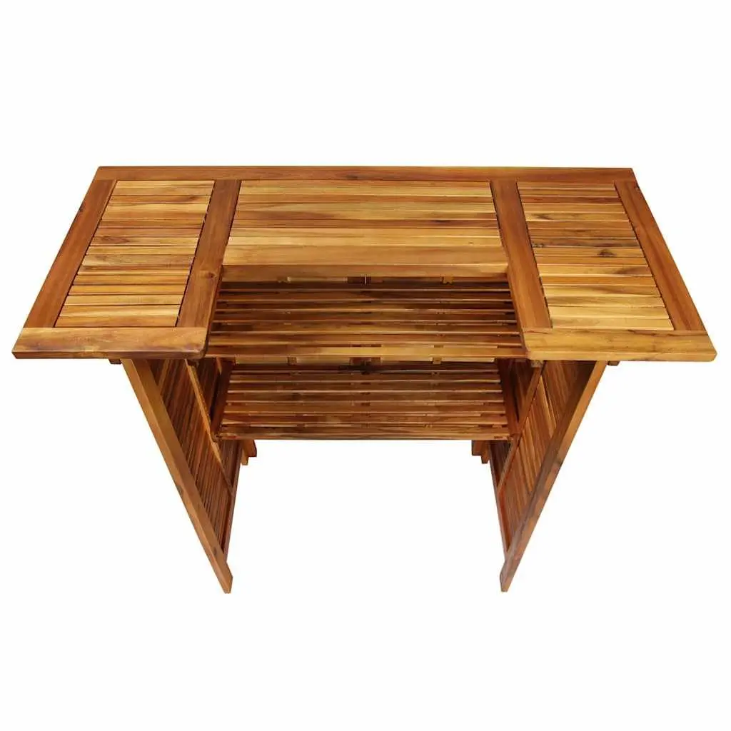 5 Piece Garden Bar Set with Solid Wood Construction