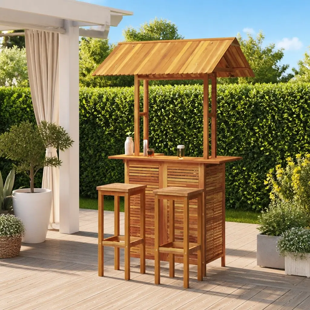 3-Piece Garden Bar Set for Outdoor Spaces