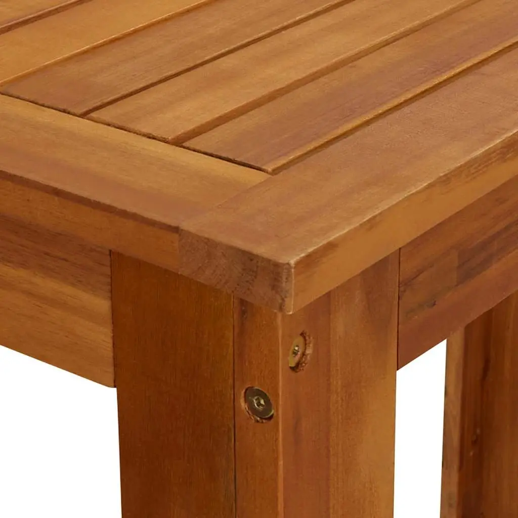 7 Piece Solid Acacia Wood Garden Bar Set with Stools