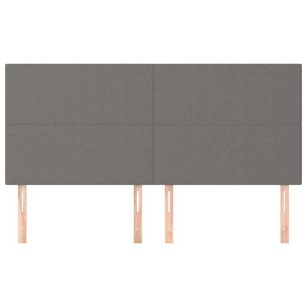 Grey Fabric Headboard with Adjustable Height