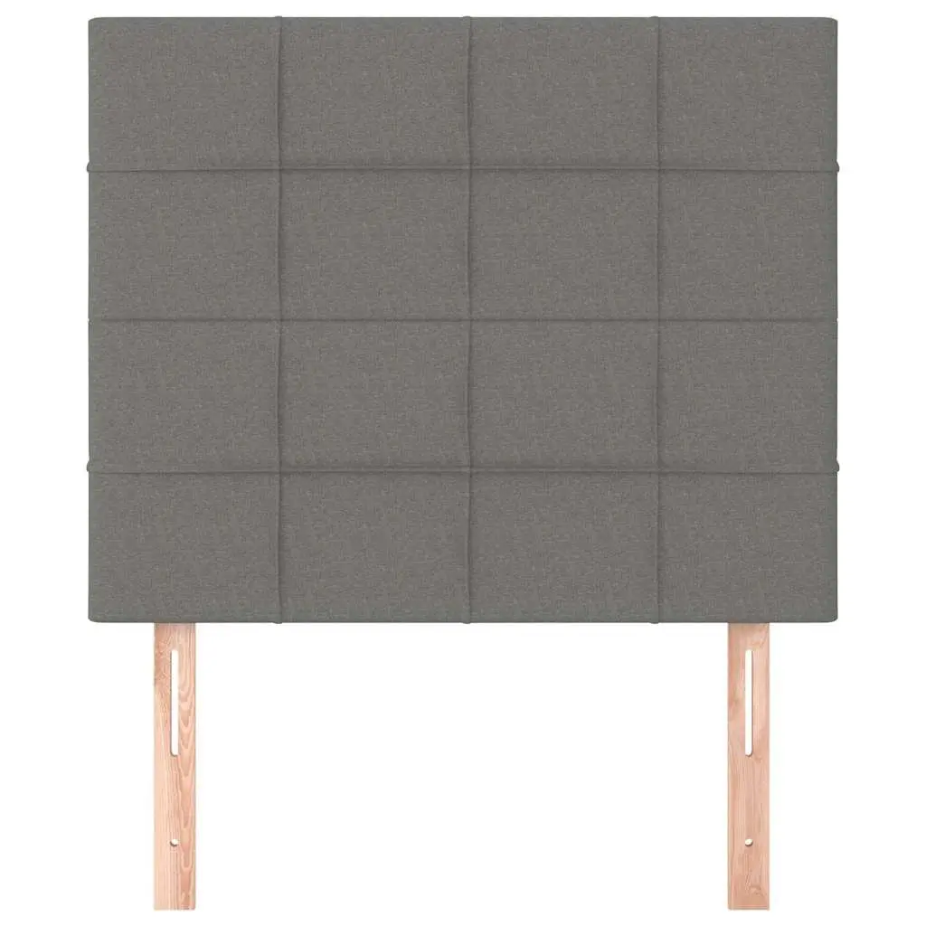 Dark Grey Fabric Headboard with Sturdy Build