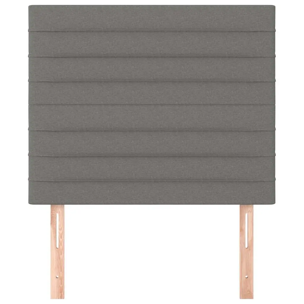 Dark Grey Headboard 100x5x118/128 cm for Beds