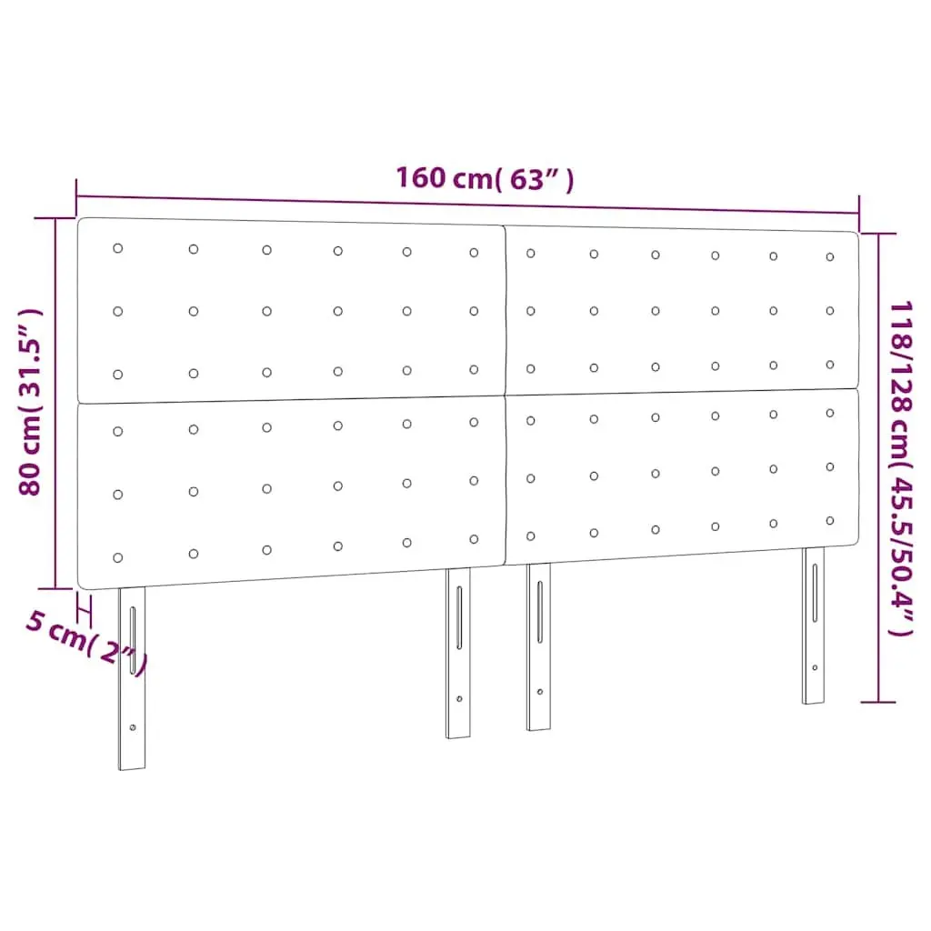 Headboard Fabric Black Adjustable Height Wooden Legs
