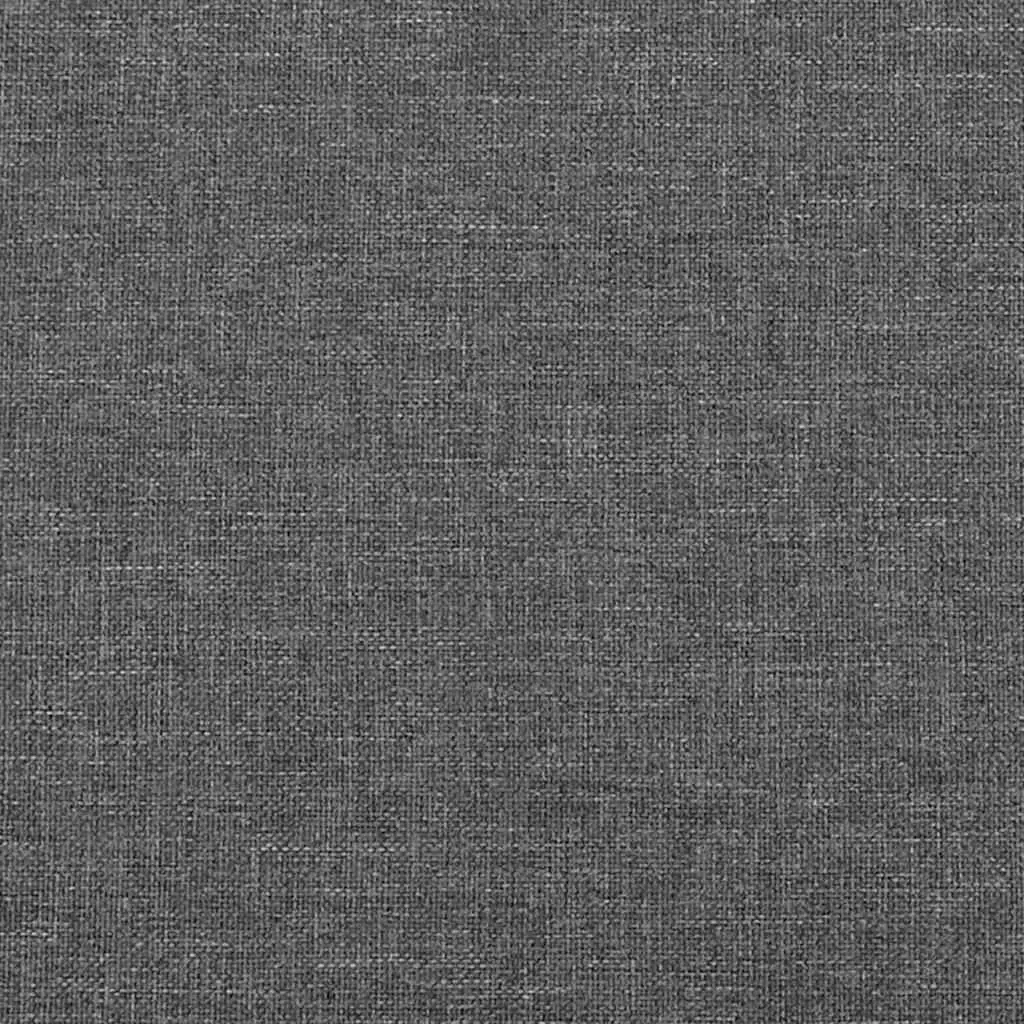 Dark Grey Fabric Headboard with Adjustable Height