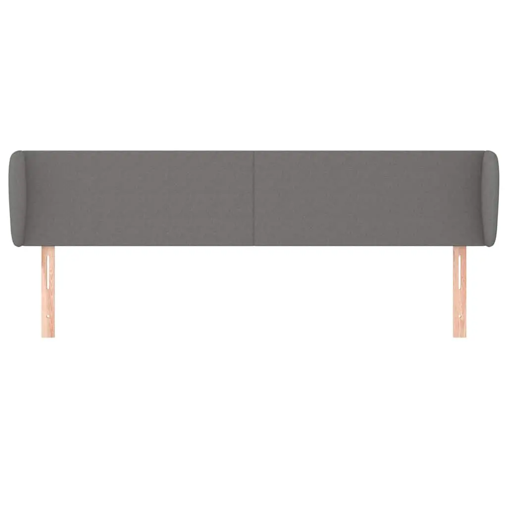 Grey Headboard with Ears 203cm for Bed
