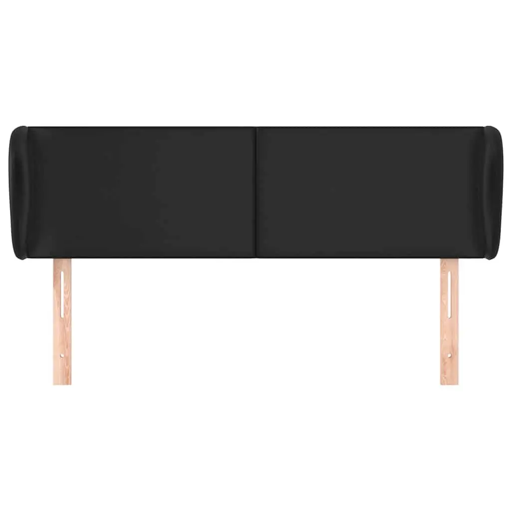Headboard Faux Leather 147 cm Black Bedroom Furniture Bed Backrest