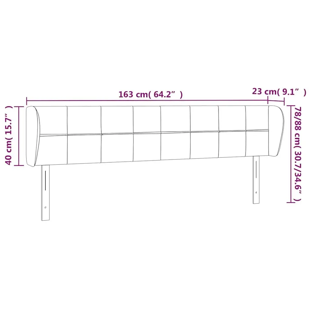 Headboard Fabric 163cm Grey