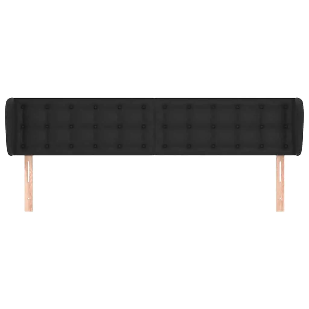 Headboard Faux Leather 163cm Black