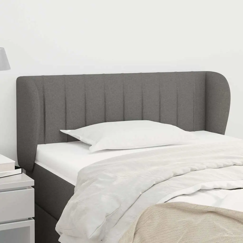 Grey Fabric Headboard with Ears 103cm