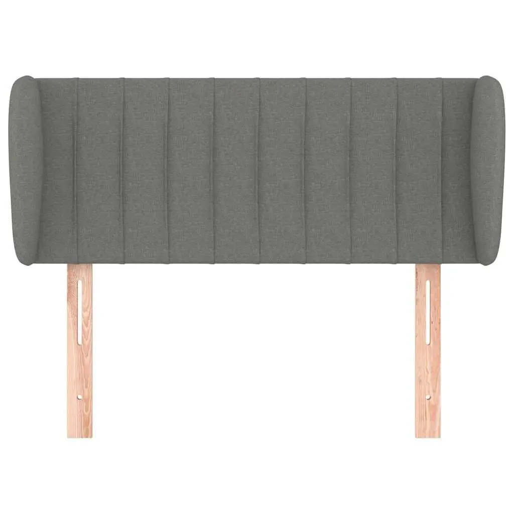 Grey Fabric Headboard with Ears 103cm
