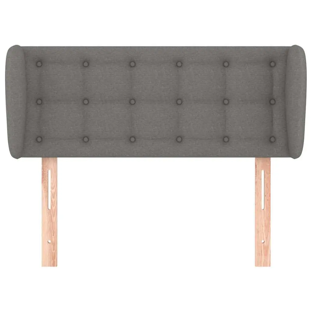 Headboard with Ears Dark Grey 103cm Fabric Bedroom Furniture Bed Head