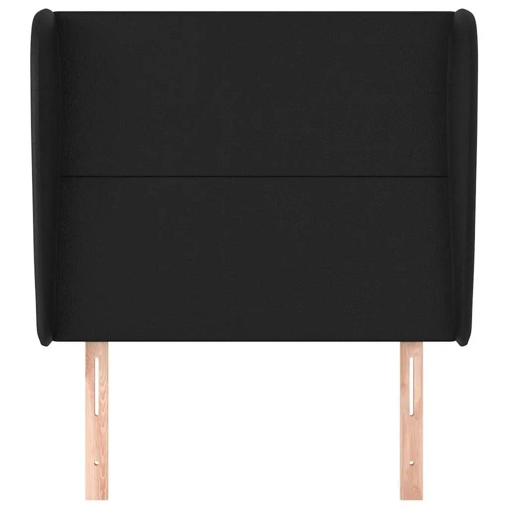Headboard Faux Leather 83 cm Black